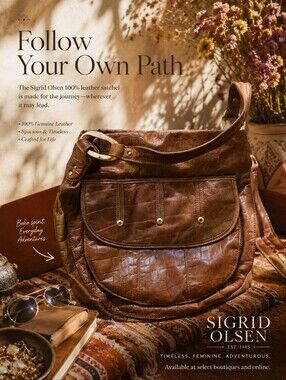 🚨sale🚨100% Leather Sigrid Olsen Y2K era Large Hobo Bag with Matte Gold accents